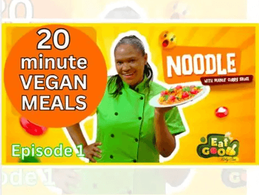 Kirly-Sue's Kitchen - 20 Minute Vegan Meals Episode 1 featuring Noodle with Mango Curry Sauce