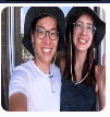 ArubaTV vlogger couple enjoying Aruba beaches