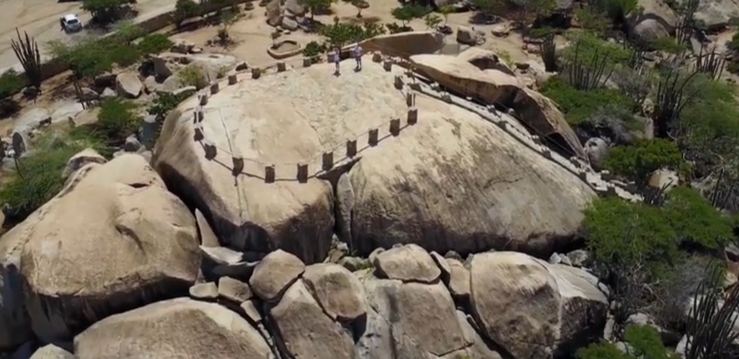 Aruba TV Plus - Casibari Rock Formation aerial view in Aruba